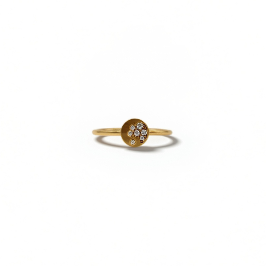 Dot ring med pavé